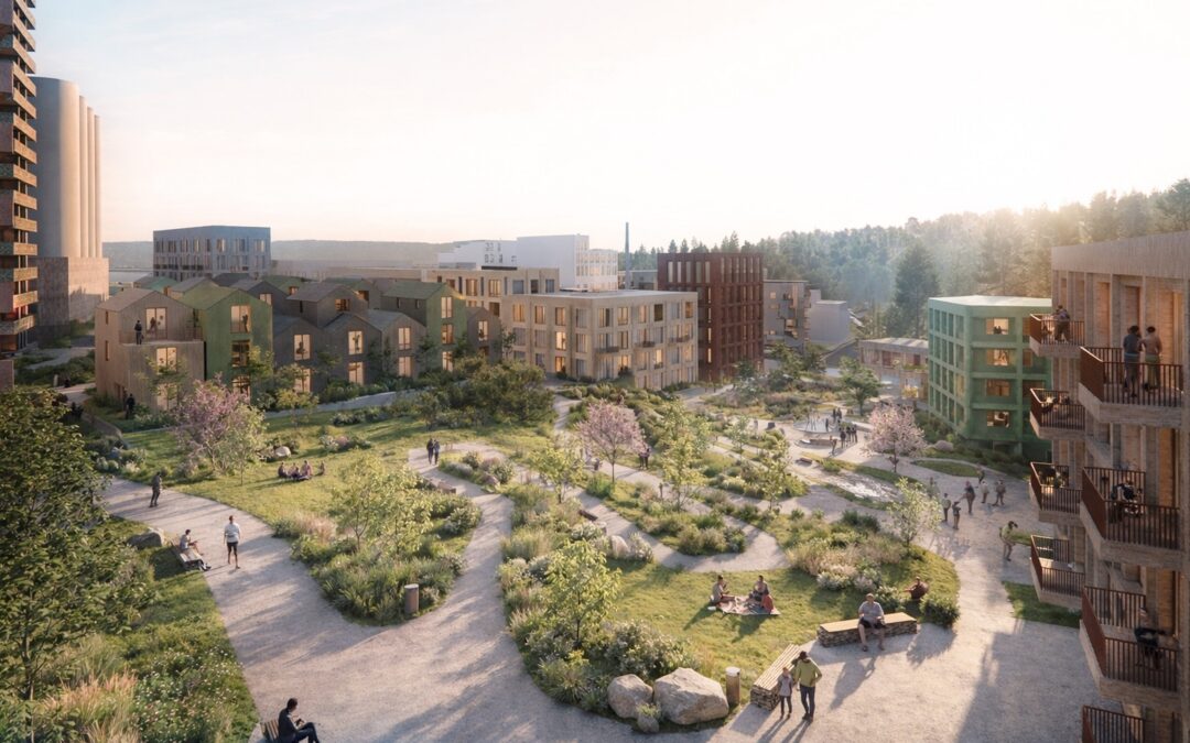 Bevarer industribygg og skaper en ny bydel på Slemmestad